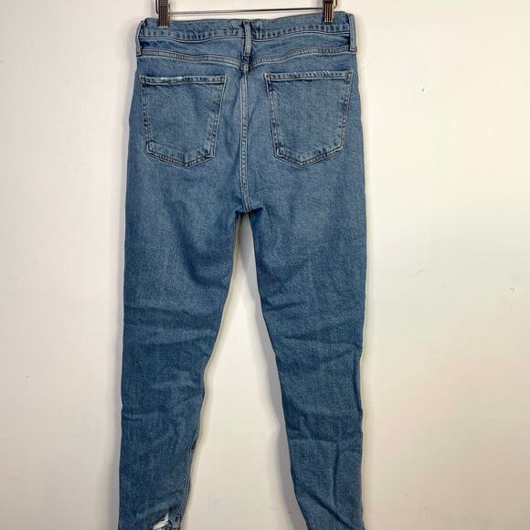 Agolde Nico Slim High Rise Ankle Distressed Stretch Jeans Womens 28 - Picture 7 of 16